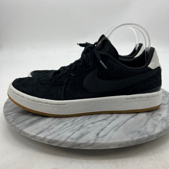 Nike Court Blanc SE Sneaker Womens 9.5 Black Suede Low Top Shoes CK6533-003 - Picture 4 of 11